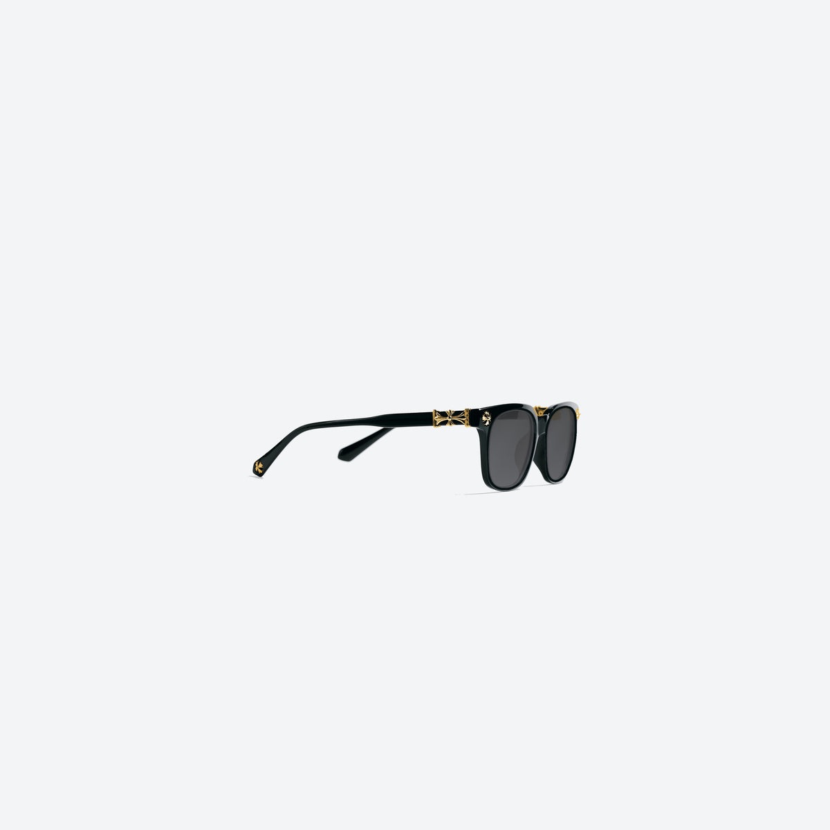 Óculos Cross Silver Sol FERIZ Preto Dourado, vista lateral