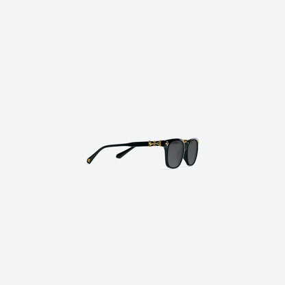 Óculos Cross Silver Sol FERIZ Preto Dourado, vista lateral
