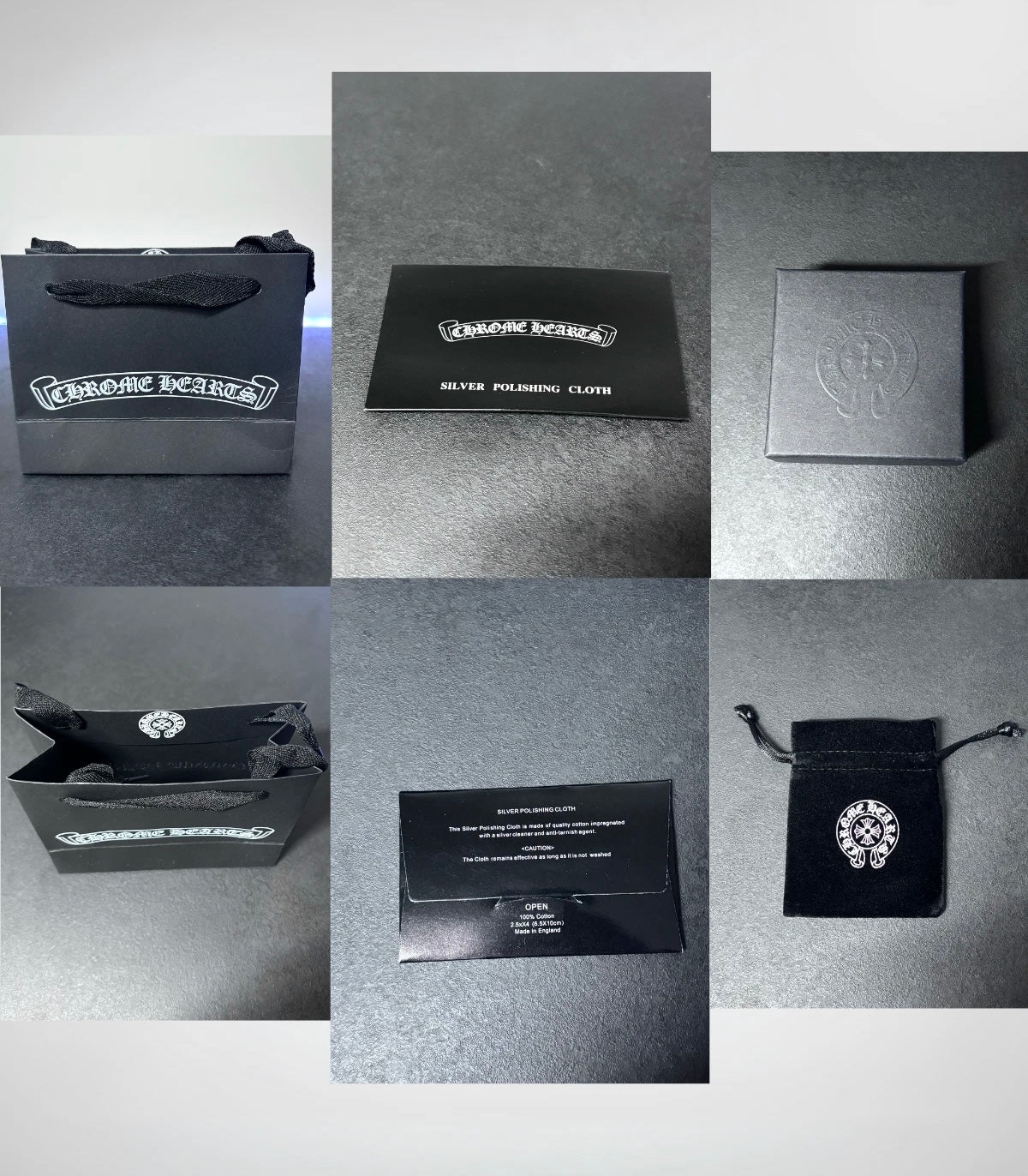 Chrome Hearts Gold Double Cross Pendant