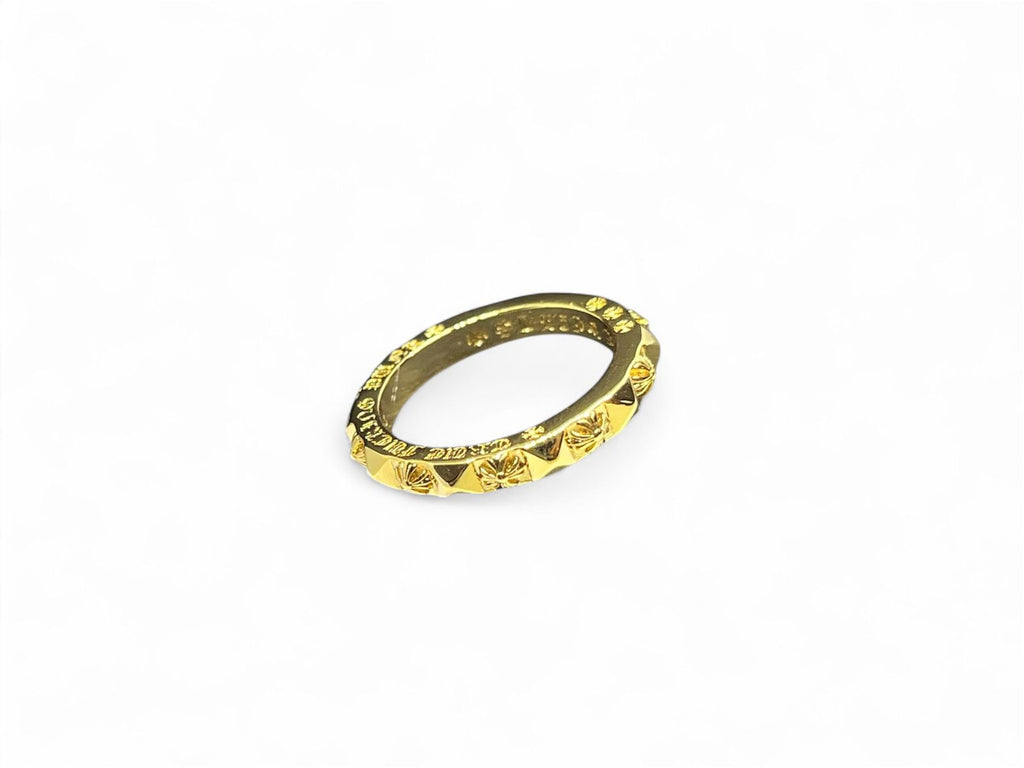 Chrome Hearts Gold Spinal Ring