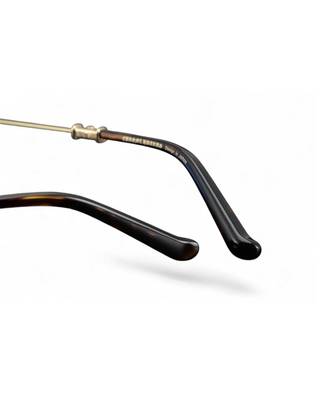 Chrome Hearts Gold Rimless Eyeglasses Frame Unisex Luxury Style