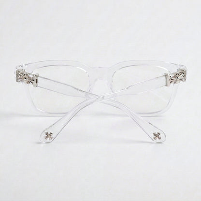 Óculos Cross Silver Transparente, vista das hastes