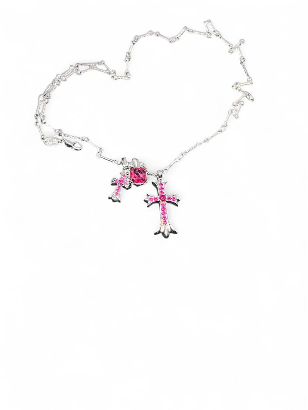 Chrome Hearts Gold Double Cross Pendant