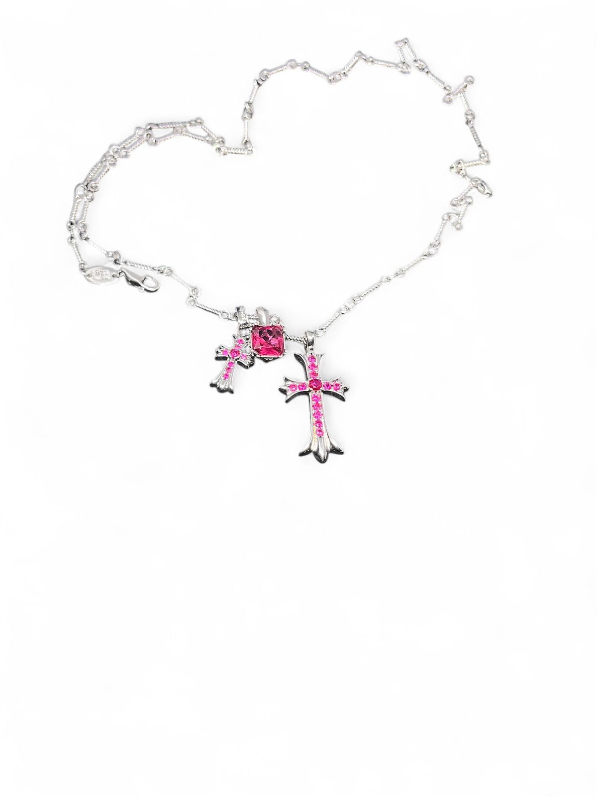 Chrome Hearts Gold Double Cross Pendant