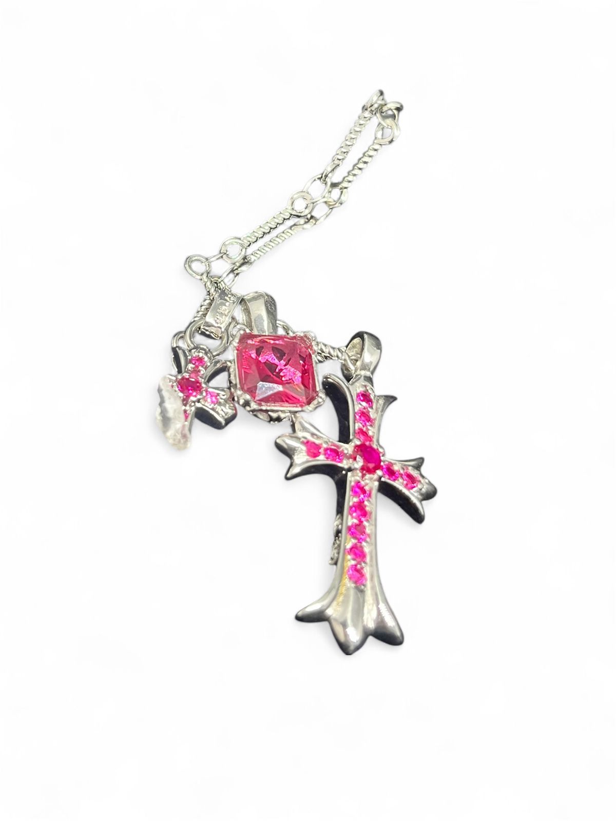 Chrome Hearts Gold Double Cross Pendant