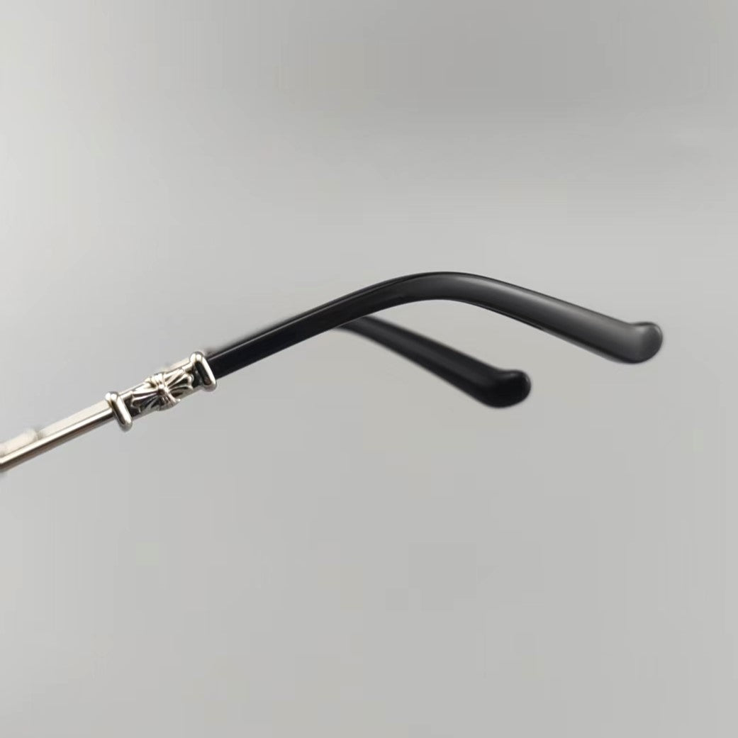 Chrome Hearts Black Rimless Eyeglasses