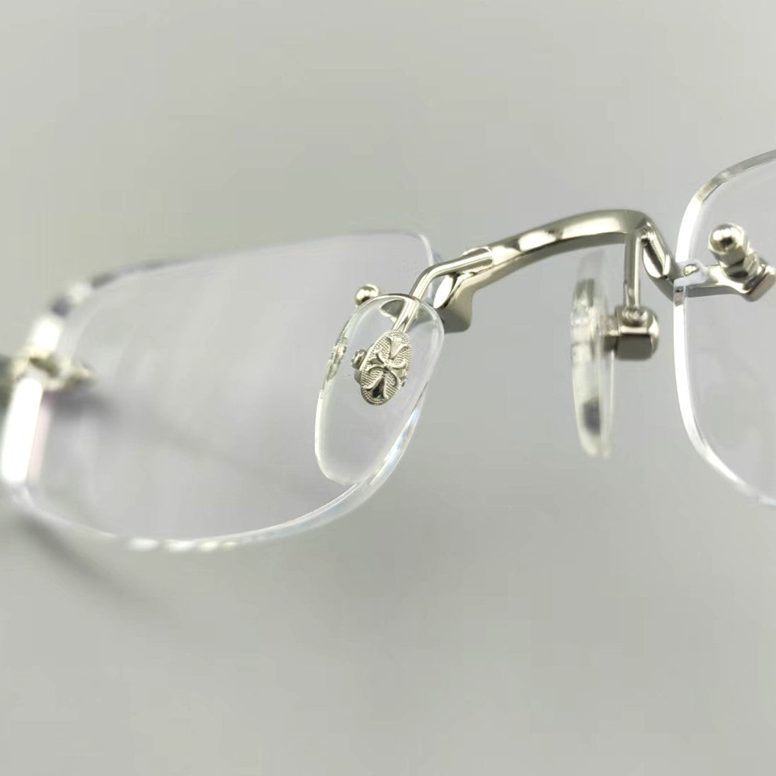Chrome Hearts Black Rimless Eyeglasses