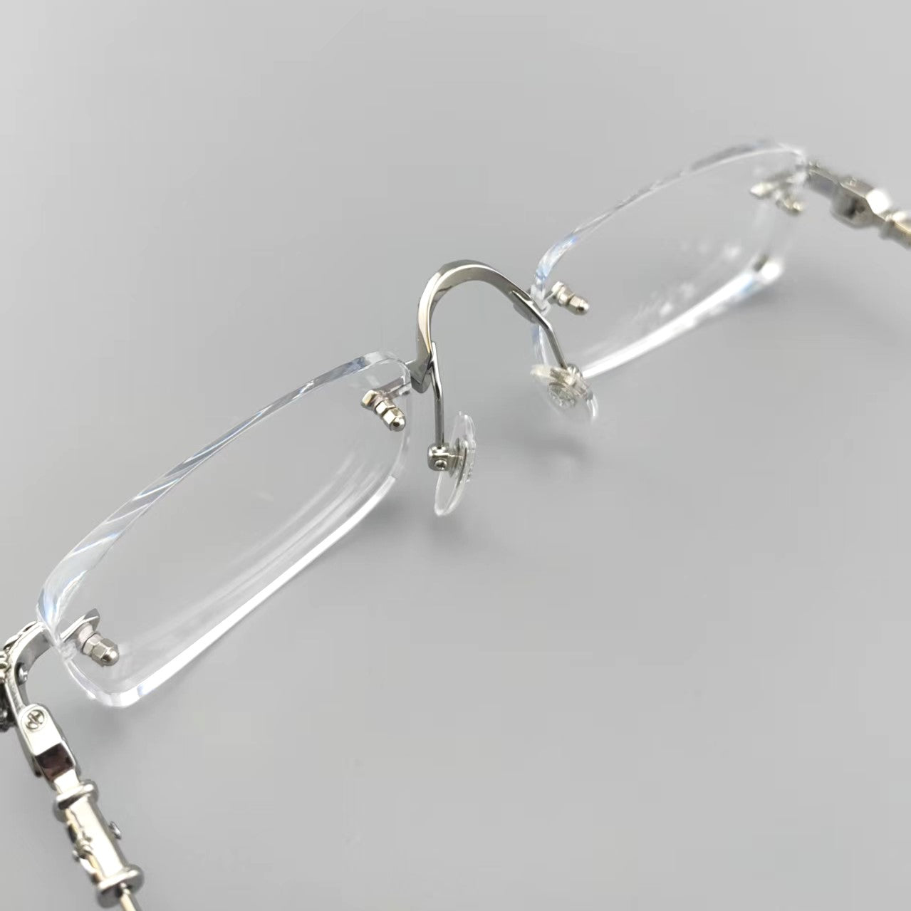 Chrome Hearts Black Rimless Eyeglasses
