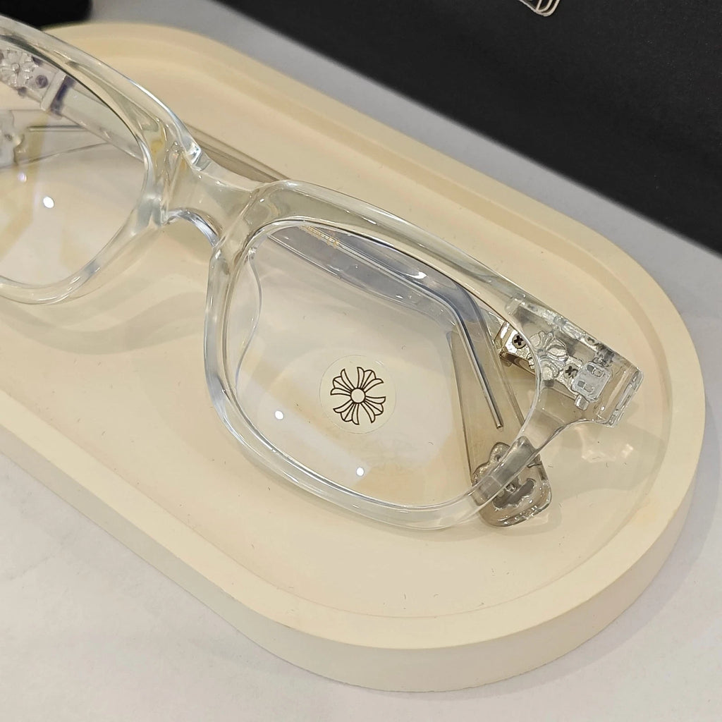 Chrome Hearts Glasses Blue Light Clear-Silver