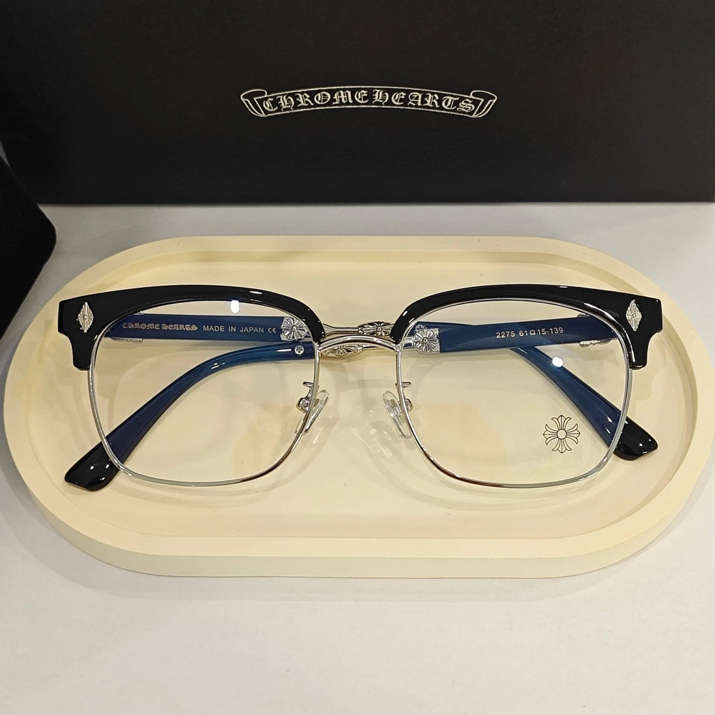 Óculos Chrome Hearts Clubmaster Black