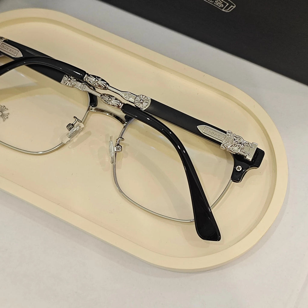 Óculos Chrome Hearts Clubmaster Black