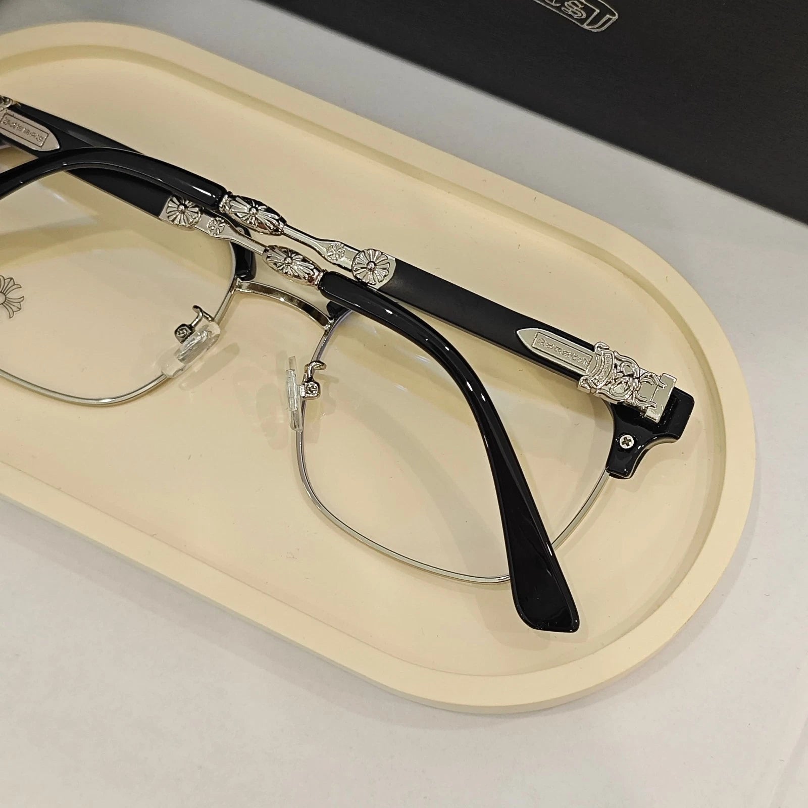 Óculos Chrome Hearts Clubmaster Black