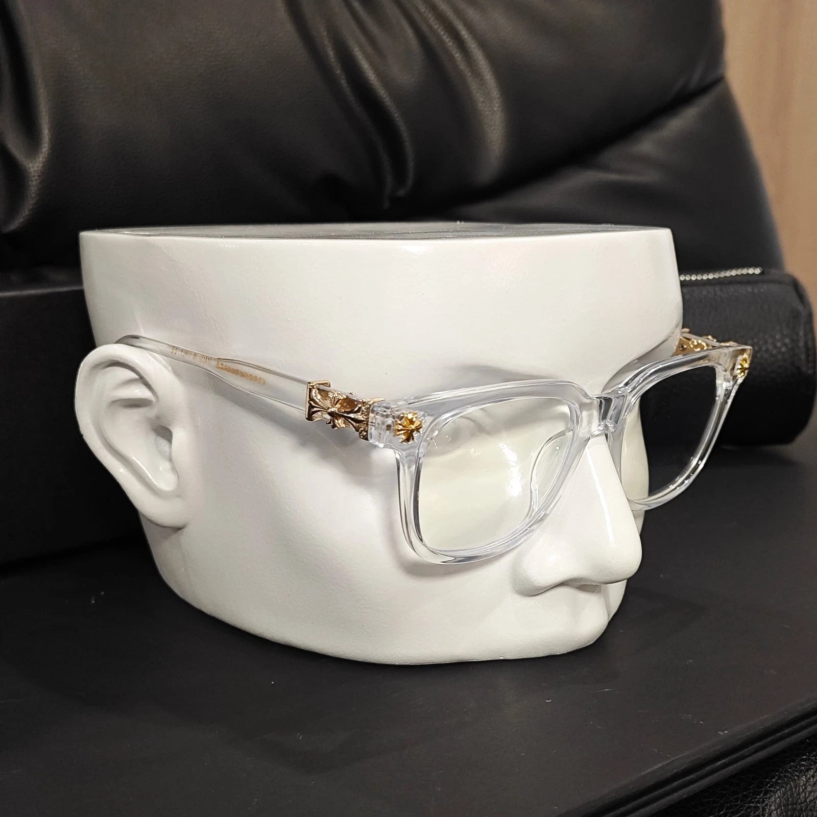 Chrome Hearts Cross Silver Clear Gold