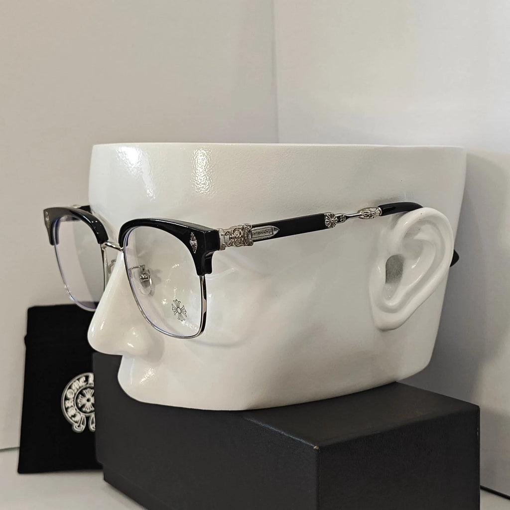 Óculos Chrome Hearts Clubmaster Black